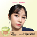 [SPECIAL 11.11] NEW! Emina Glow & Matte 3in1 Skincare Cushion SPF 50 PA++++ 13 G | Flawless Lightweight Make Up Foundation Glowing Skin Transferproof Full High Coverage Bedak Waterproof Sweatproof Dewy Moisturizer Hydrating Barrier Non-Comedogenic BB Crea