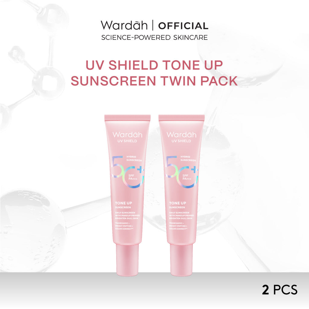 [TINTINTINWIN'S PICKS] TWINPACK WARDAH UV Shield Airy Smooth, Acne Calming, Aqua Fresh, Essential, Tone Up, Physical Sunscreen - Skincare