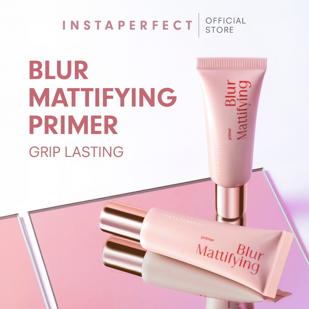 Instaperfect Real Skin High Coverage Smooth Glow Finish Complete Complexion Set- Bundle  Skin Glow Mesh Cushion+ Quickmatte Loose Powder- Paket Make up Glow Finish High Coverage