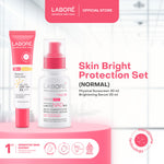 Labore Skin Bright Protection Set -   Multi-Pigmentation Brightening Serum 20 ml |   Physical Sunscreen 30 ml - Serum Brightening Mencerahkan Mengatasi Multi Pigmentasi Bekas Jerawat Sunscreen Kulit Normal dan Berjerawat Skincare Best Seller