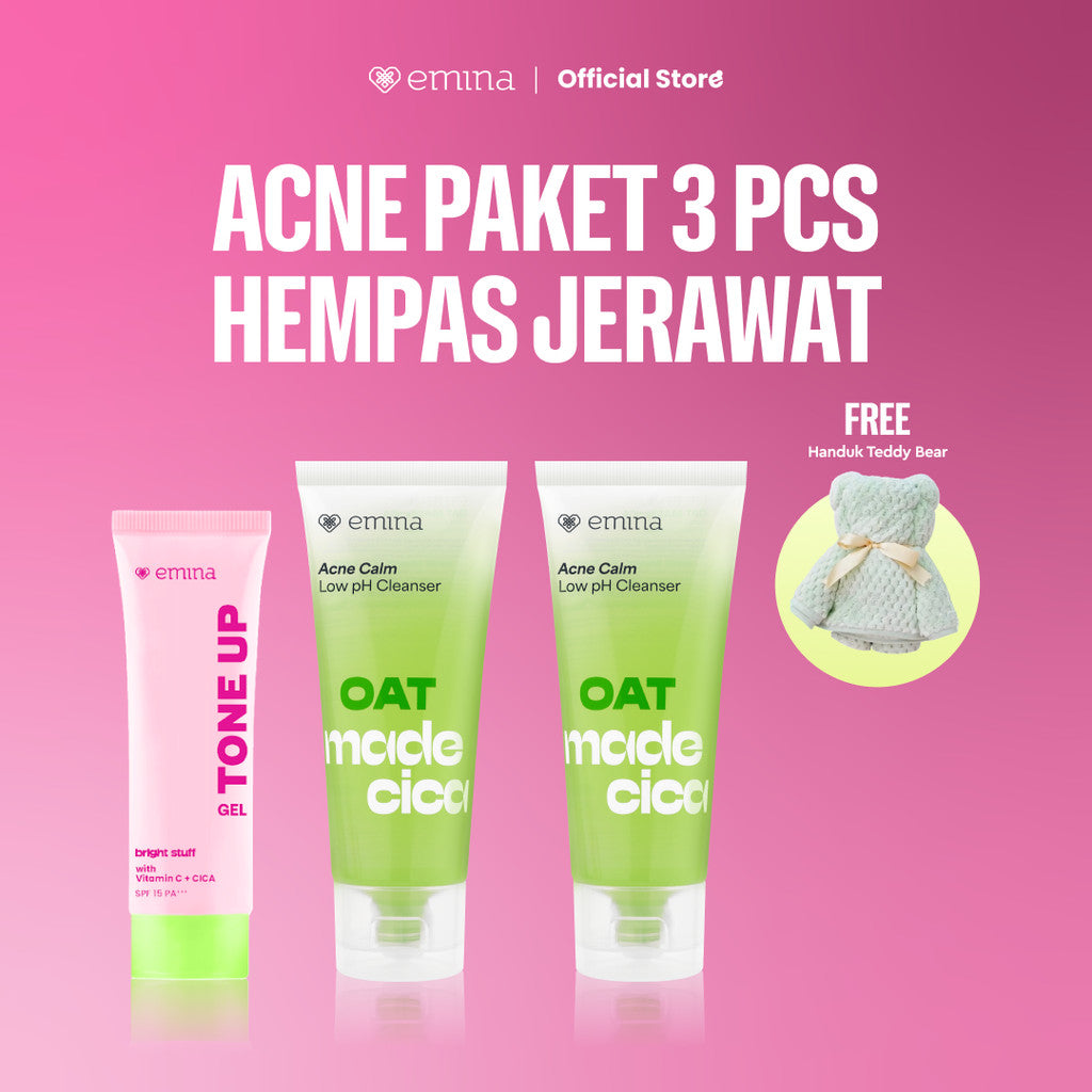 [SPECIAL 11.11] Emina Oat Amino Ceramide Barrier Low pH Gel Cleanser 70ml - Facial Wash Skincare Sabun Muka Cerah Glowing Perbaiki Skin Barrier Cleansing Kontrol Minyak Sebum Lembap Tanpa Ketarik Gentle Cocok Semua Jenis Kulit dan Sensitif Bersih