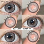 Eyeshare Softlens MONTREAL Gray Big Eyes 14.5mm 1Pasang Lensa Kontak Pupil Berwarna Terang