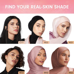 Instaperfect Real Skin High Coverage Smooth Finish Complexion Set- Skin Glow Mesh Cushion + Quickmatte Loose Powder- Paket Make Up Wajah Hasil Semi-Matte Finish-Foundation Wajah