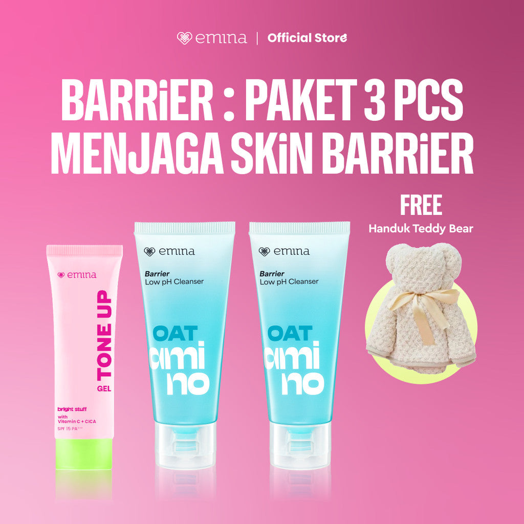 [SPECIAL 11.11] Emina Oat Amino Ceramide Barrier Low pH Gel Cleanser 70ml - Facial Wash Skincare Sabun Muka Cerah Glowing Perbaiki Skin Barrier Cleansing Kontrol Minyak Sebum Lembap Tanpa Ketarik Gentle Cocok Semua Jenis Kulit dan Sensitif Bersih