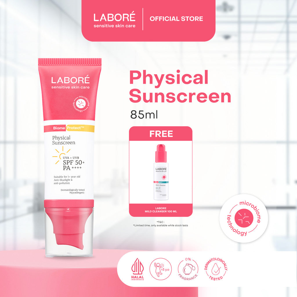 LABORÉ Sensitive Skin Care BiomeProtect™ Physical Sunscreen SPF50+ PA++++ 80 g