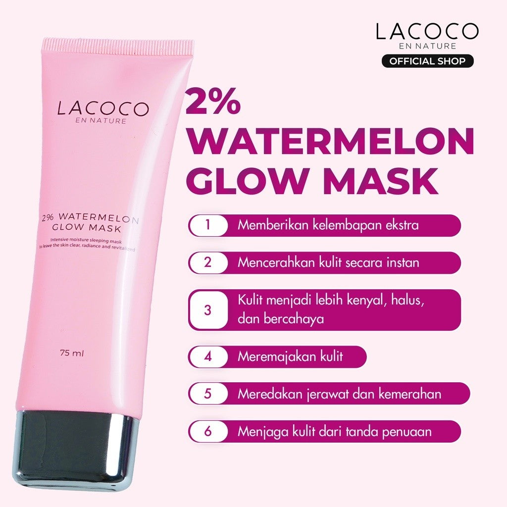 Lacoco Acne Free Combo (Watermelon Glow Mask, Grape Fruit Acne Fighter Serum, Ultimate Golden Swallow)