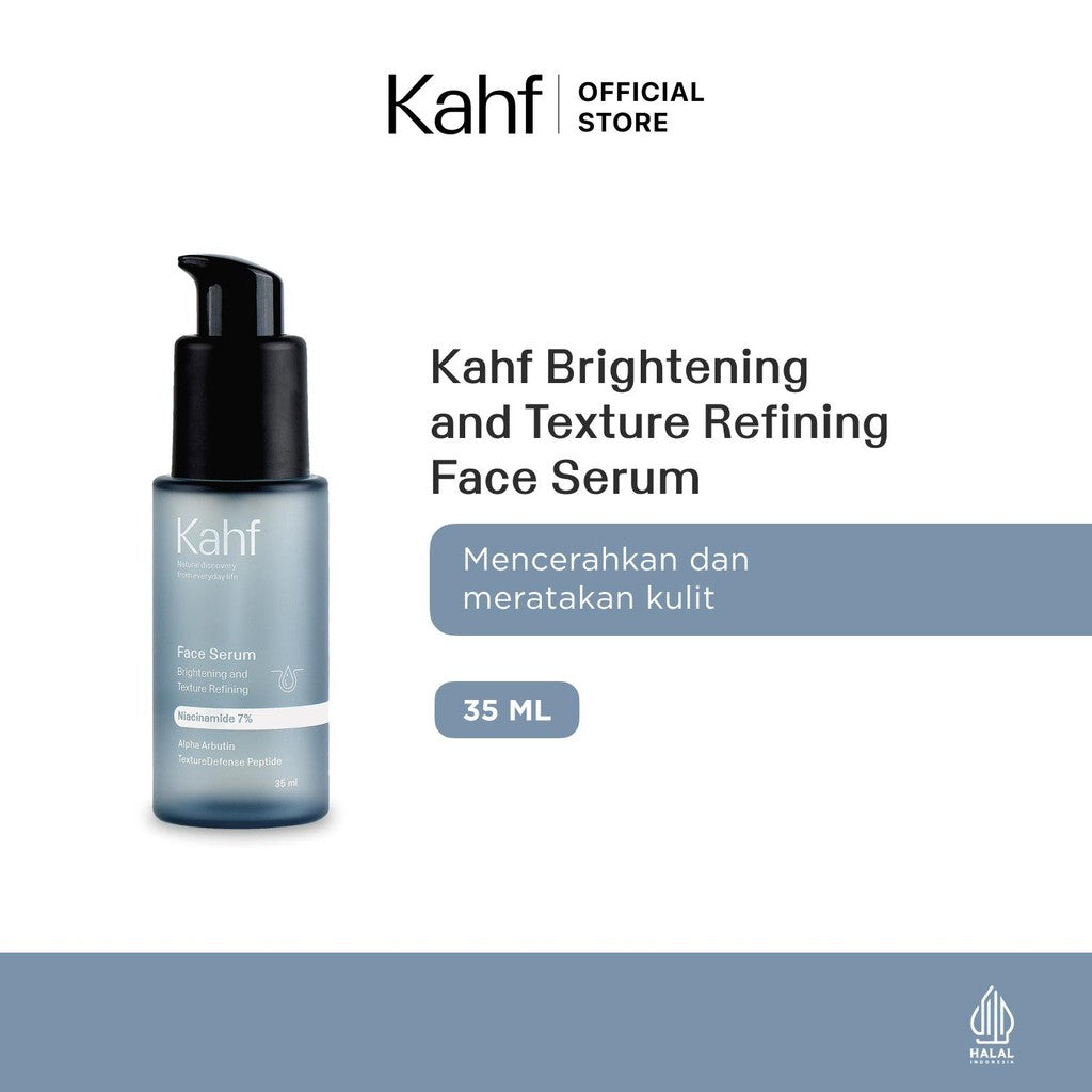 [KAHF BUNDLE 3IN1 PAKET PERAWATAN WAJAH KOMPLIT FULL STEP] Total Daily Protection Set Bundling (Toner + Serum + Sunscreen) - Suitable for Daily Use