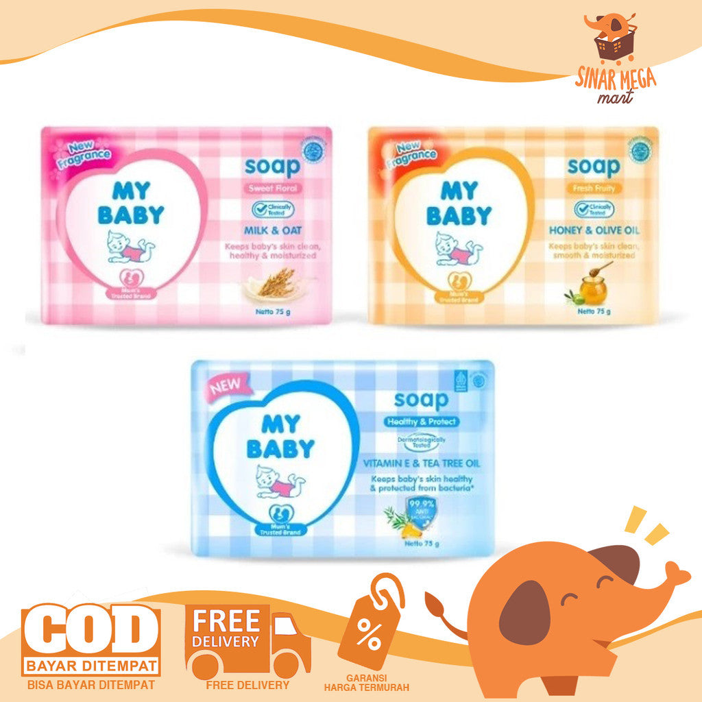 My Baby Bar Soap 60g - Sabun Batang Mandi Bayi Satuan Murah