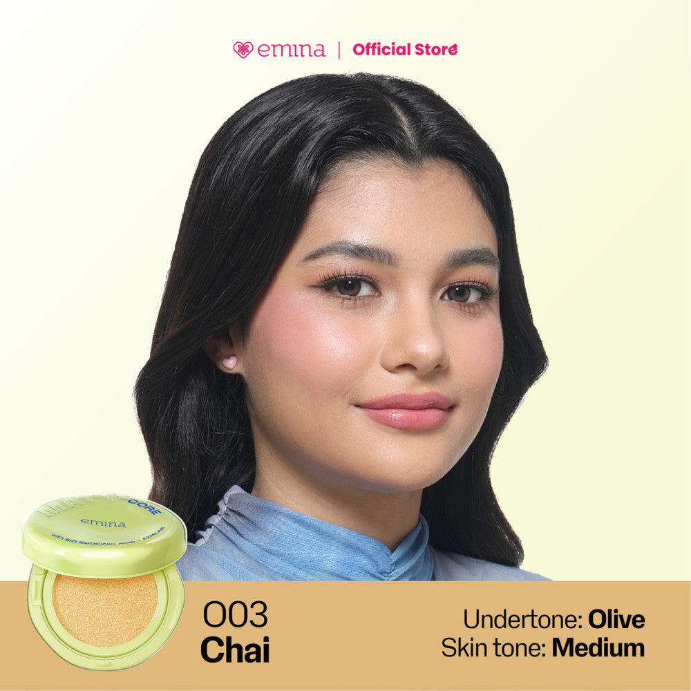 [SPECIAL 11.11] NEW! Emina Glow & Matte 3in1 Skincare Cushion SPF 50 PA++++ 13 G | Flawless Lightweight Make Up Foundation Glowing Skin Transferproof Full High Coverage Bedak Waterproof Sweatproof Dewy Moisturizer Hydrating Barrier Non-Comedogenic BB Crea