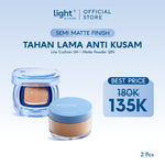 NEW LAUNCH! Wardah Lite Skin Filter Cushion 11 g - Wardah Skin Filter Cushion - Make Up Ringan Tahan 8 Jam - Flawless Coverage Powder Foundation Glad Setting BB Cream Soft Satin and Glow | Lightening | Light Plus | Light + | Lightplus Makeup