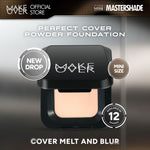 MAKE OVER Face Lip Matte Bundle: NEW! Perfect Cover Powder Foundation Mini + Transferproof Matte Lip Cream  - Paket Lengkap Lips Matte dan Bedak Anti Crack Flawless Lipstick Lip Cream Pigmented