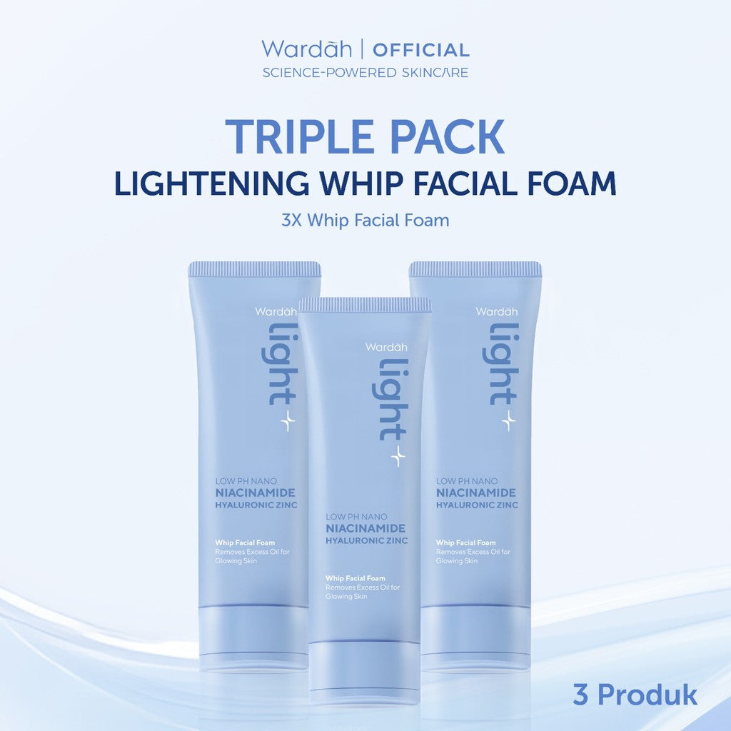 [Wardah Member Exclusive] TRIPLE PACK HEMAT Wardah Face Wash All Series - Perfect Bright Oil Control Perfect Bright Cooling Jelly Perfect Bright Smooth Glow Lightening Light Acnederm Sabun Cuci Muka Untuk Menghilangkan Minyak & Bekas Jerawat - Skincare