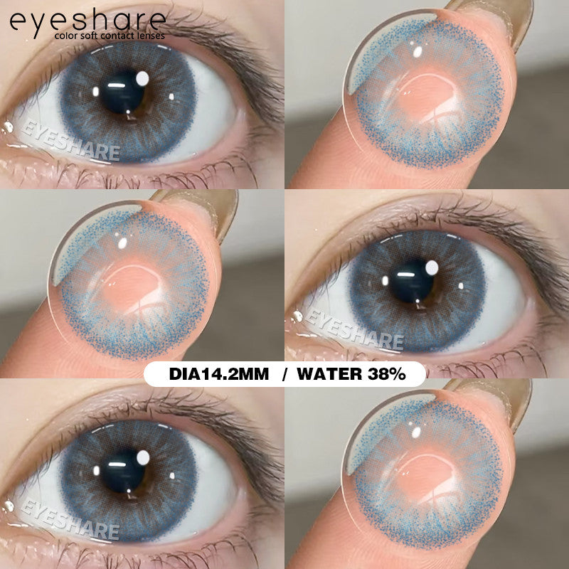 Eyeshare Softlens MONTREAL Gray Big Eyes 14.5mm 1Pasang Lensa Kontak Pupil Berwarna Terang