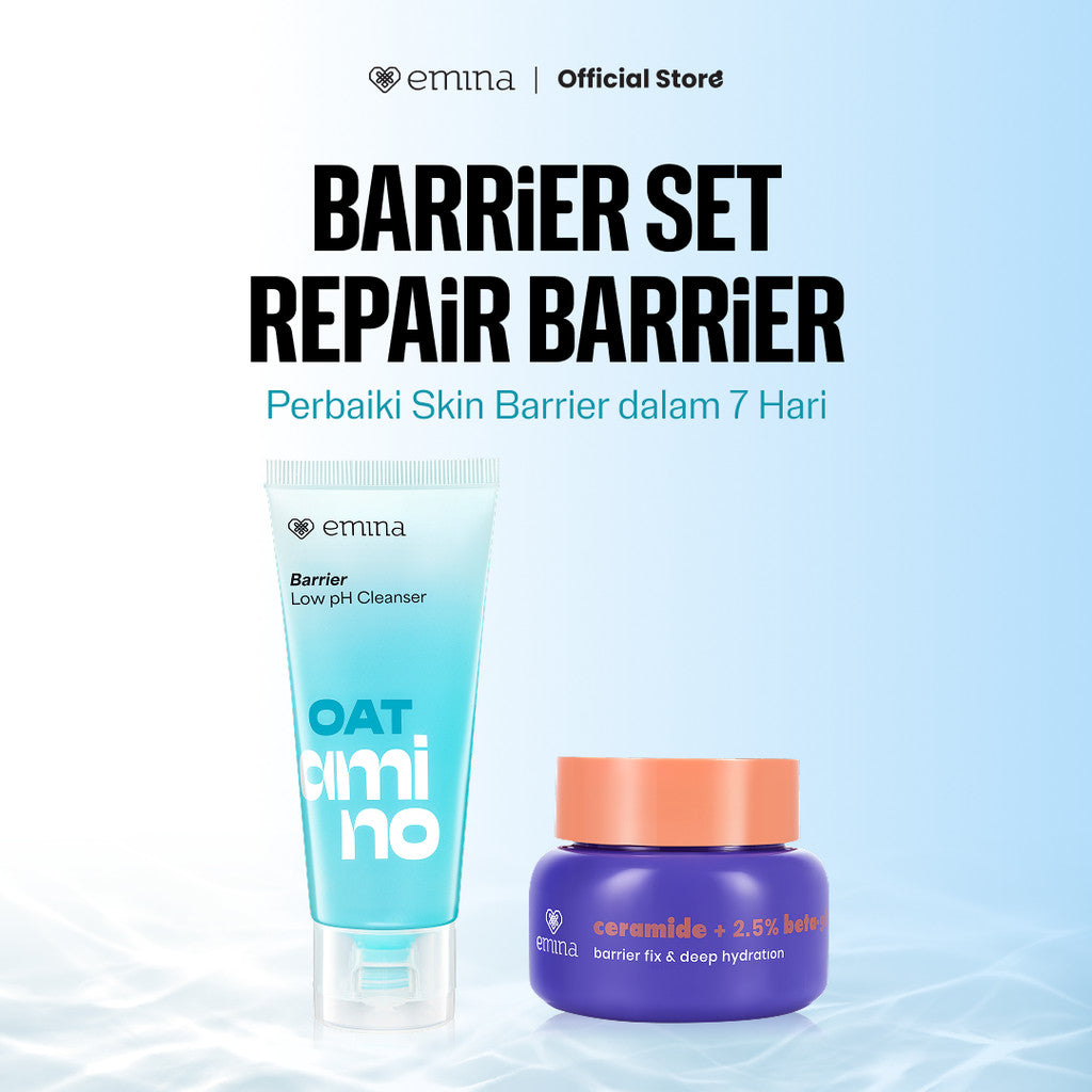 [SPECIAL 11.11] Emina Oat Amino Ceramide Barrier Low pH Gel Cleanser 70ml - Facial Wash Skincare Sabun Muka Cerah Glowing Perbaiki Skin Barrier Cleansing Kontrol Minyak Sebum Lembap Tanpa Ketarik Gentle Cocok Semua Jenis Kulit dan Sensitif Bersih