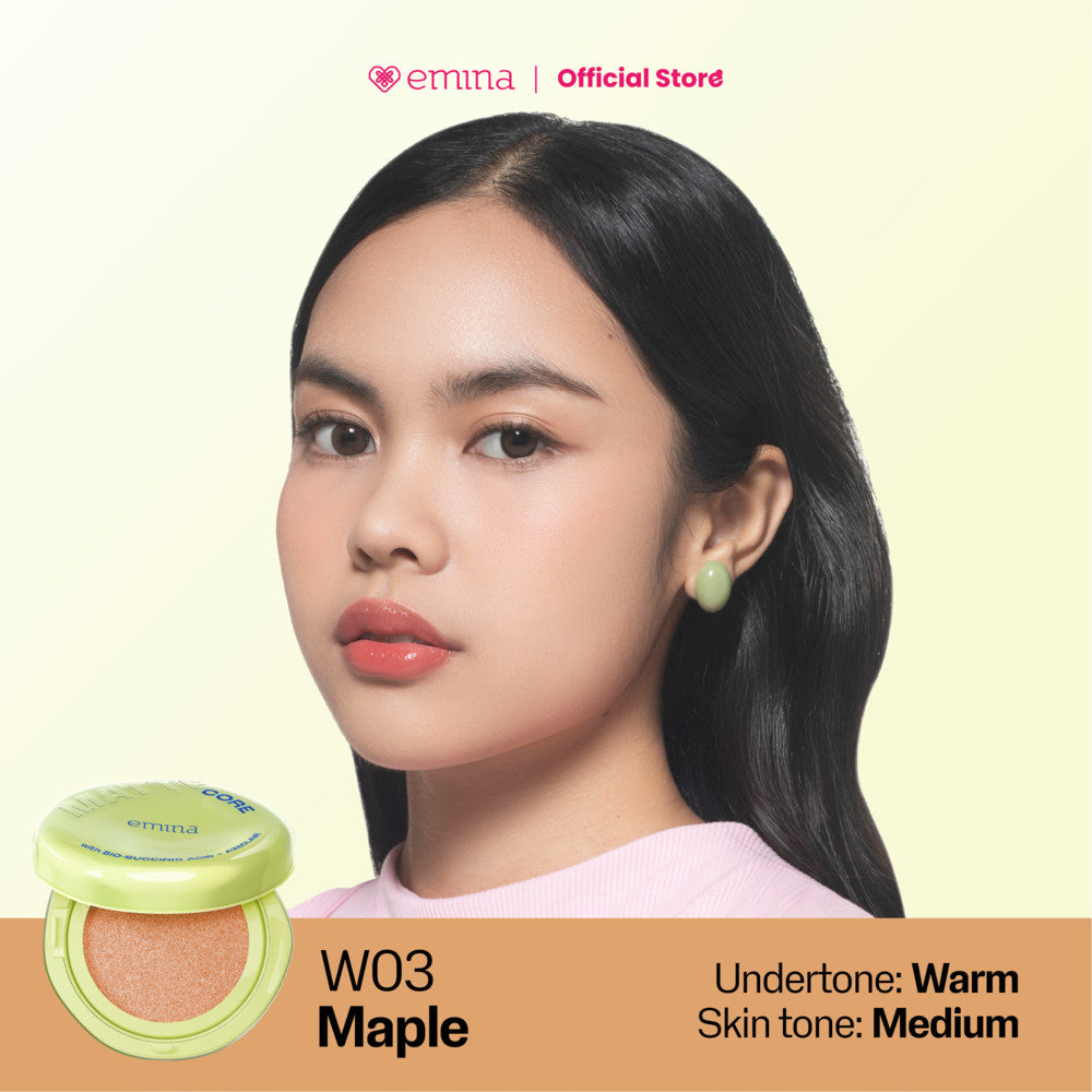 [SPECIAL 11.11] NEW! Emina Glow & Matte 3in1 Skincare Cushion SPF 50 PA++++ 13 G | Flawless Lightweight Make Up Foundation Glowing Skin Transferproof Full High Coverage Bedak Waterproof Sweatproof Dewy Moisturizer Hydrating Barrier Non-Comedogenic BB Crea
