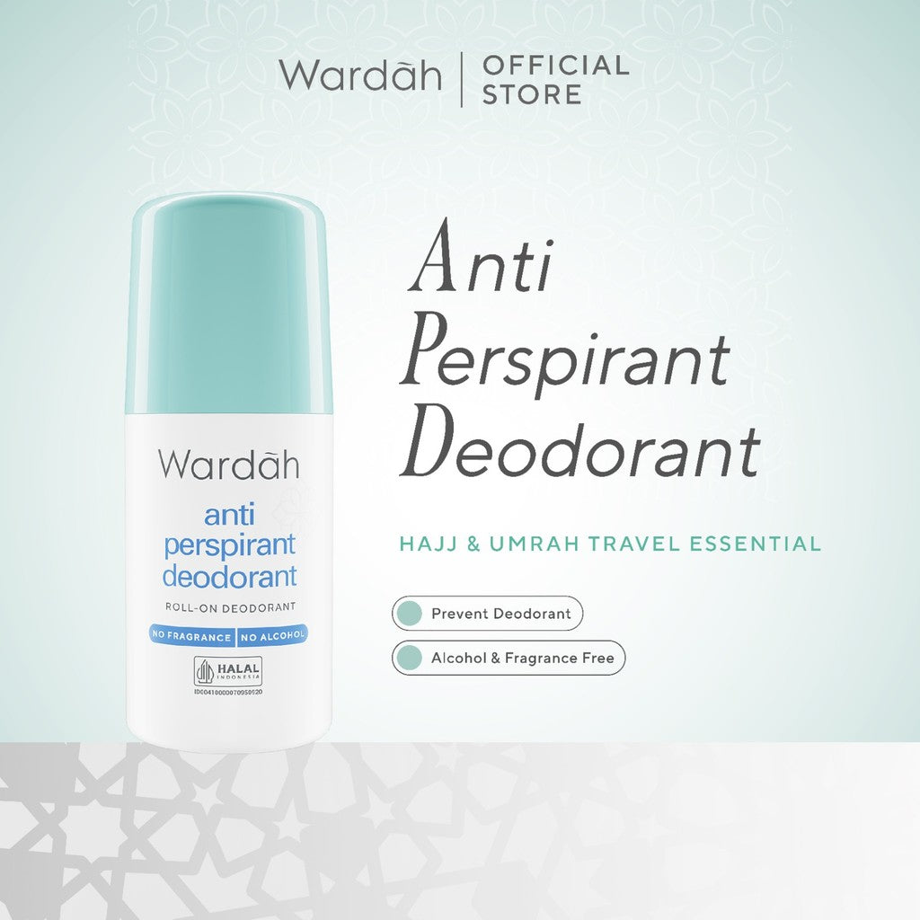 WARDAH Umrah & Hajj Package - Paket Haji dan Umroh - Hair and Body Wash, Face Cleanser, Sunscreen SPF 50 PA+++ , Anti Perspirant Deodorant, Moisturizer, Lip Treatment Balm, ZamZam Water Spray - Skincare