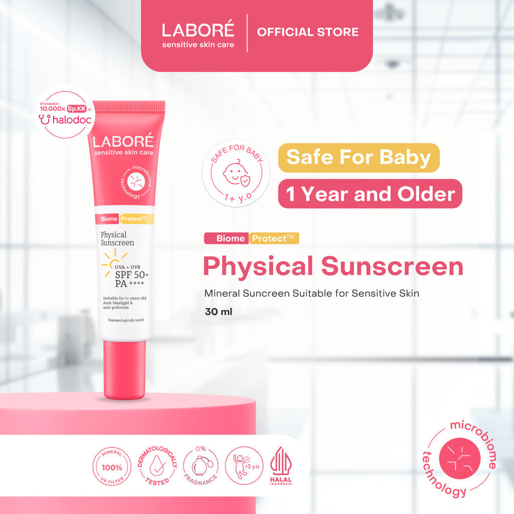 Labore Skin Bright Protection Set -   Multi-Pigmentation Brightening Serum 20 ml |   Physical Sunscreen 30 ml - Serum Brightening Mencerahkan Mengatasi Multi Pigmentasi Bekas Jerawat Sunscreen Kulit Normal dan Berjerawat Skincare Best Seller