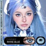 Eyeshare Softlens Big Eyes Merah Biru Ungu Abu-abu Merah Muda 14.5MM 1Pasang Lensa Kontak Cosplay Mata Halloween Softlen