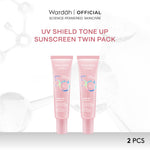 TWINPACK Wardah UV Shield Airy Smooth, Acne Calming, Aqua Fresh, Essential, Tone Up, Physical Sunscreen - Skincare