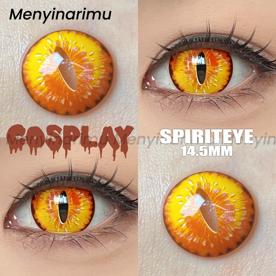 Eyeshare Softlens Big Eyes Merah Biru Ungu Abu-abu Merah Muda 14.5MM 1Pasang Lensa Kontak Cosplay Mata Halloween Softlen