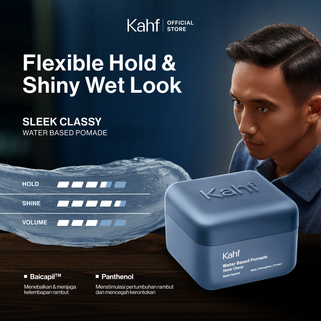 [SPECIAL KAHF DECODE : PAKET GANTENG TANPA RIBET] Paket Rambut On Point & Ready for Big Day (Pomade + Hair Powder + Eau de Toilette) - 3in1 Bundle untuk Mengatasi Rambut Lepek Cocok untuk Acara Penting - Approved by Barber & Suitable for Daily Use