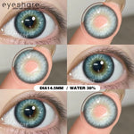Eyeshare Softlens MONTREAL Gray Big Eyes 14.5mm 1Pasang Lensa Kontak Pupil Berwarna Terang