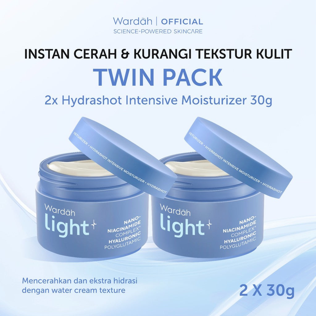WARDAH Lightening Intensive Moisturizer | Light+ Cream Niacinamide Brightening Moisturizer Pelembab Wajah Pemutih Wajah Facial Night Cream Skincare BPOM - Skincare