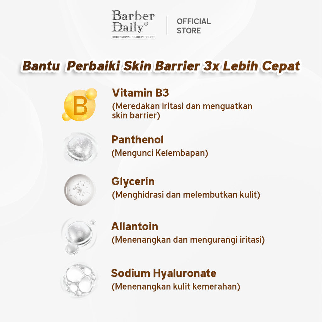 Triple Pack Barber Daily Ultra Sensitive Face Wash 100mL