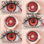 Eyeshare Softlens Big Eyes Merah Biru Ungu Abu-abu Merah Muda 14.5MM 1Pasang Lensa Kontak Cosplay Mata Halloween Softlen