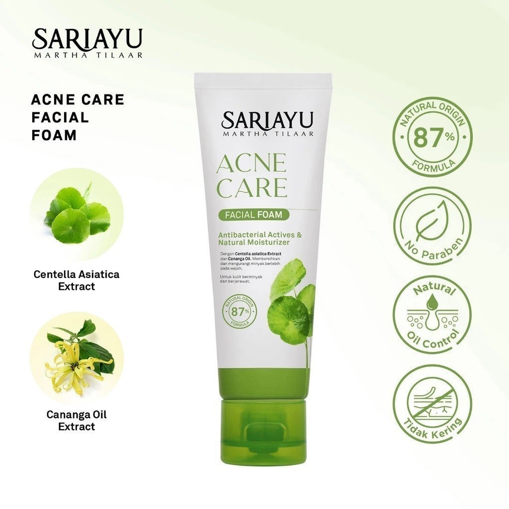 SARI AYU SARIAYU Sari Ayu Facial Foam 100g / 75g - Sabun Pembersih Pencuci Wajah Murah