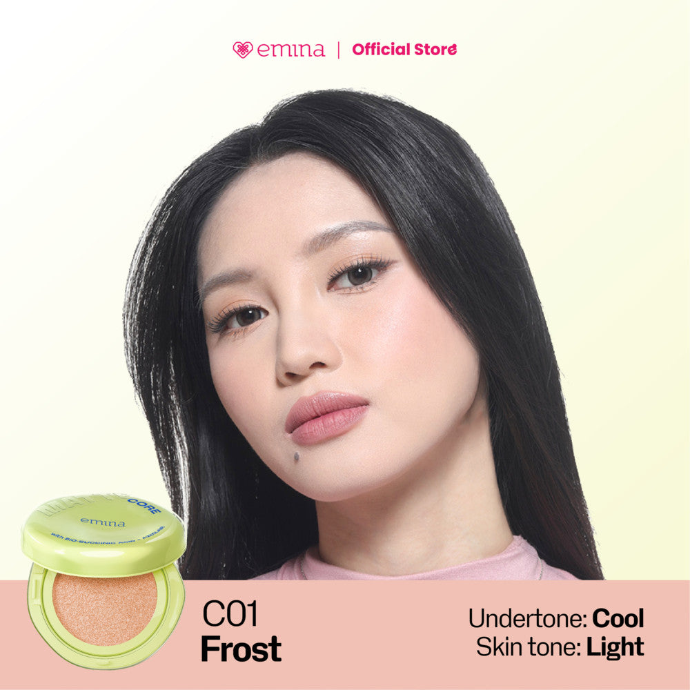 [SPECIAL 11.11] NEW! Emina Glow & Matte 3in1 Skincare Cushion SPF 50 PA++++ 13 G | Flawless Lightweight Make Up Foundation Glowing Skin Transferproof Full High Coverage Bedak Waterproof Sweatproof Dewy Moisturizer Hydrating Barrier Non-Comedogenic BB Crea