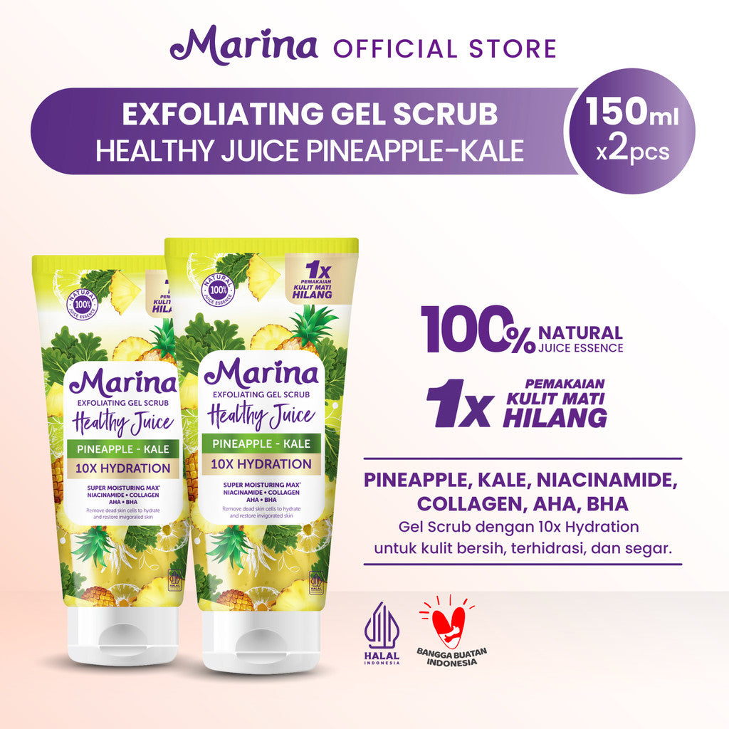 Marina Exfoliating Gel Scrub Healthy Juice 150ml [2pcs]