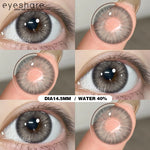 Eyeshare Softlens MONTREAL Gray Big Eyes 14.5mm 1Pasang Lensa Kontak Pupil Berwarna Terang