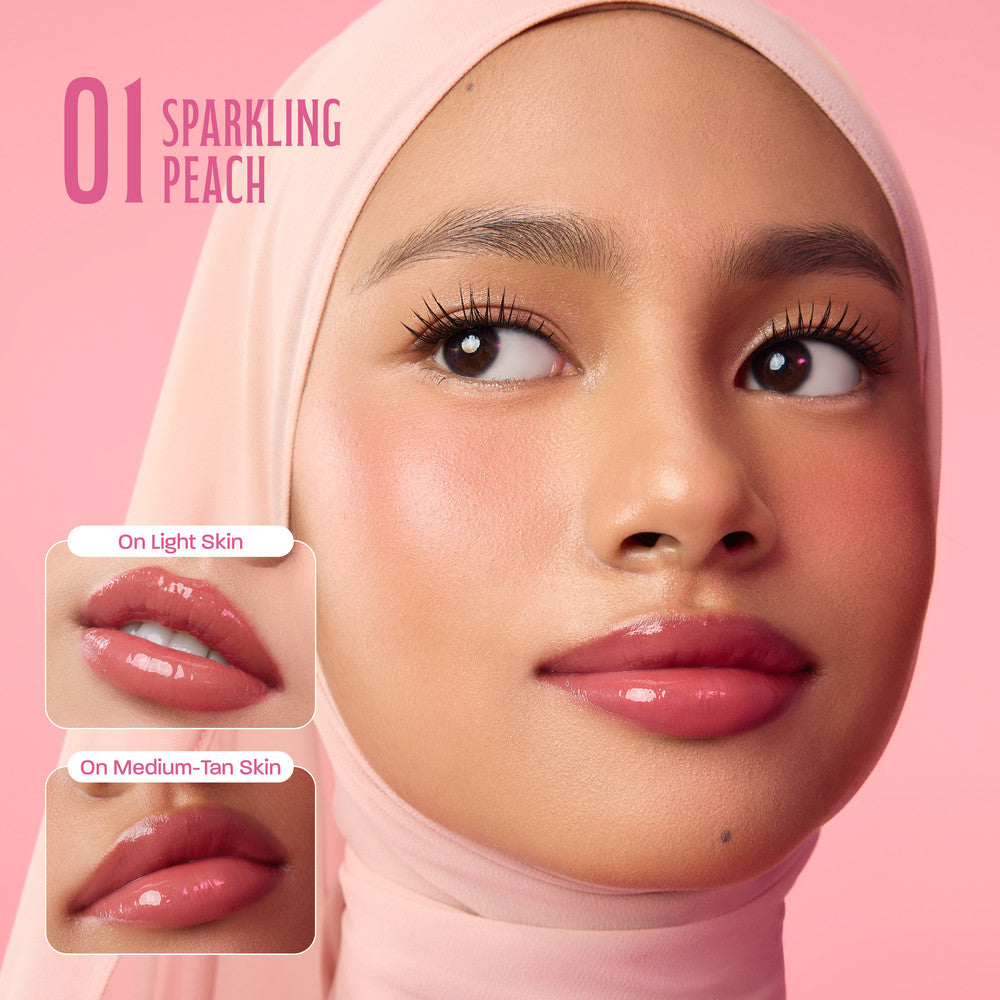 NEW! WARDAH Glossicle Peptide Balm - Ombre Glossicle - Dilengkapi dengan Peptide & UV Filter - Memperkuat Lip Barrier - Tidak Lengket- Glossy - Lip Balm -Lip Tint - Makeup - Natural Gloss - Glossy - Tinted Balm