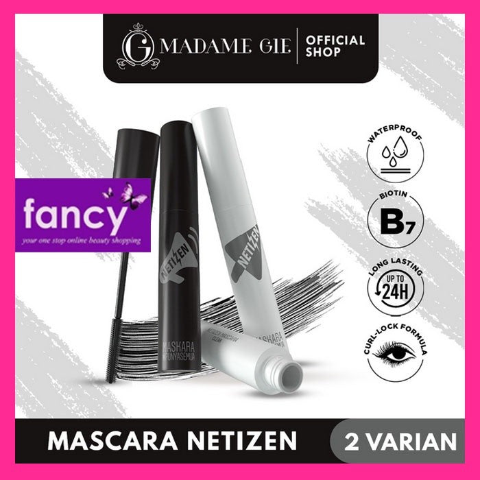 Madame Gie Mascara Netizen Smudgeproof Waterproof Black / Clear