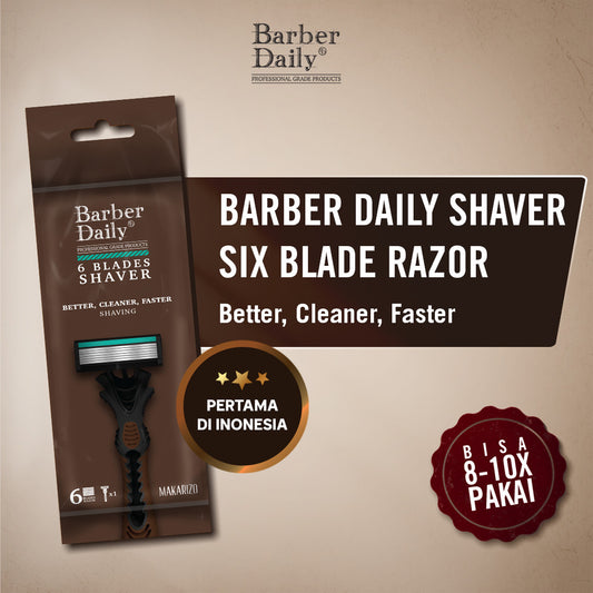 [FREE] Barber Daily Shaver Six Blade Razor