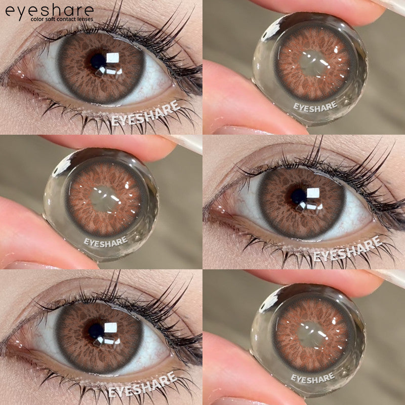 Eyeshare Softlens MONTREAL Gray Big Eyes 14.5mm 1Pasang Lensa Kontak Pupil Berwarna Terang