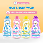 MY BABY Hair & Body Wash Pouch 375ml | Botol 200ml | Sabun Bayi & Shampoo 2in1