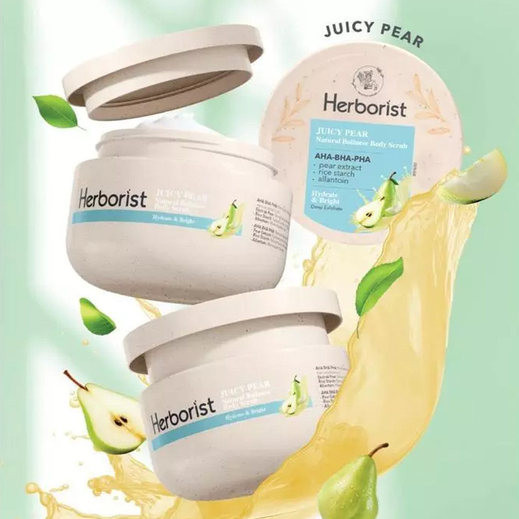 HERBORIST Natural Balinese Body Scrub 100gr / 200gr - Lulur Badan dengan AHA-BHA-PHA
