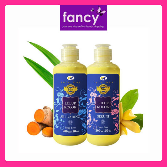 Ratu Mas Lulur Kocok by Mustika Ratu 100ml / 200ml – Seruni / Sri Gading – Traditional Body Scrub