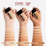 OMG Coverlast Liquid Foundation Oh My Glam Alas Bedak Cair 25ml Tahan Lama