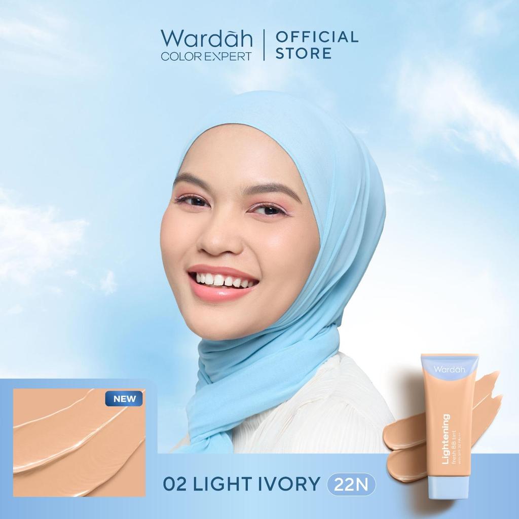 WARDAH Lightening Fresh BB Tint 30ml - Base Makeup Super Ringan yang Diformulasikan dengan SPF 32 PA+++ dan Serum Niacinamide Untuk Hasil Makeup Flawless dan Cerah - Foundation - Makeup