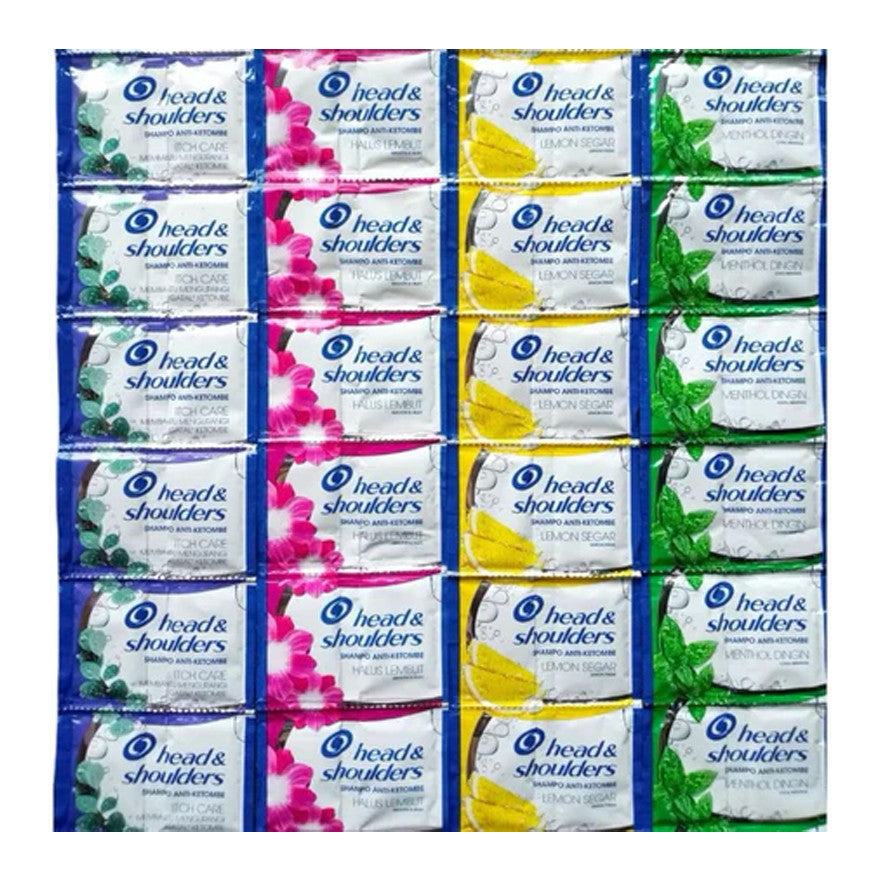 HEAD & SHOULDERS Shampoo Sachet Renceng 12 Pcs | Shampo Head and Shoulders Anti Apek, Anti Bacterial