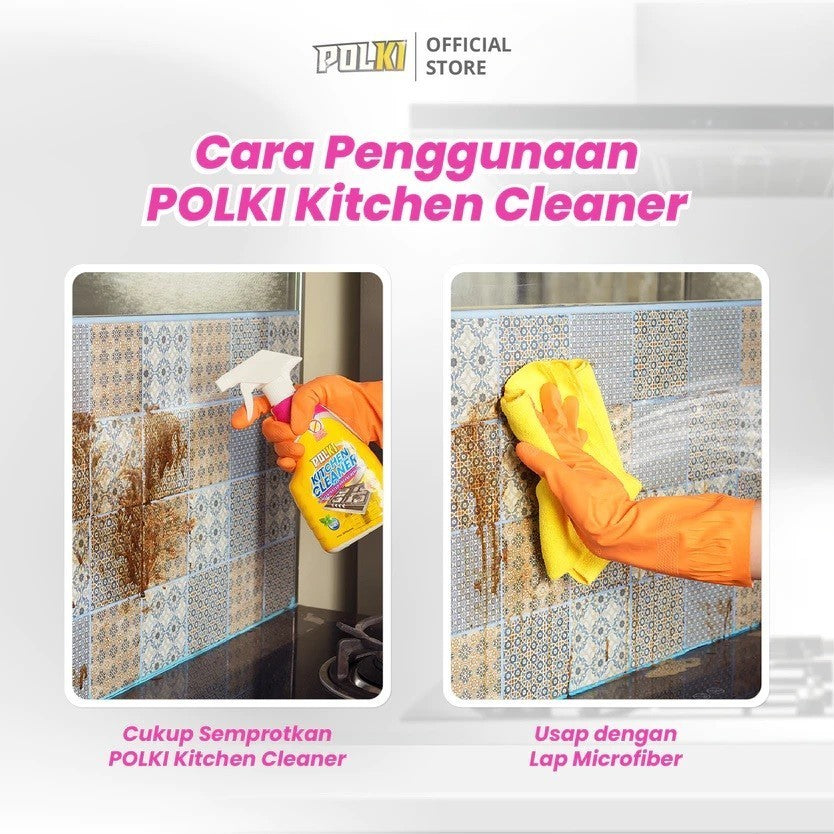 POLKI Cleaner Cairan Pembersih Kerak Keramik / Dapur / Kulkas Anti Lalat