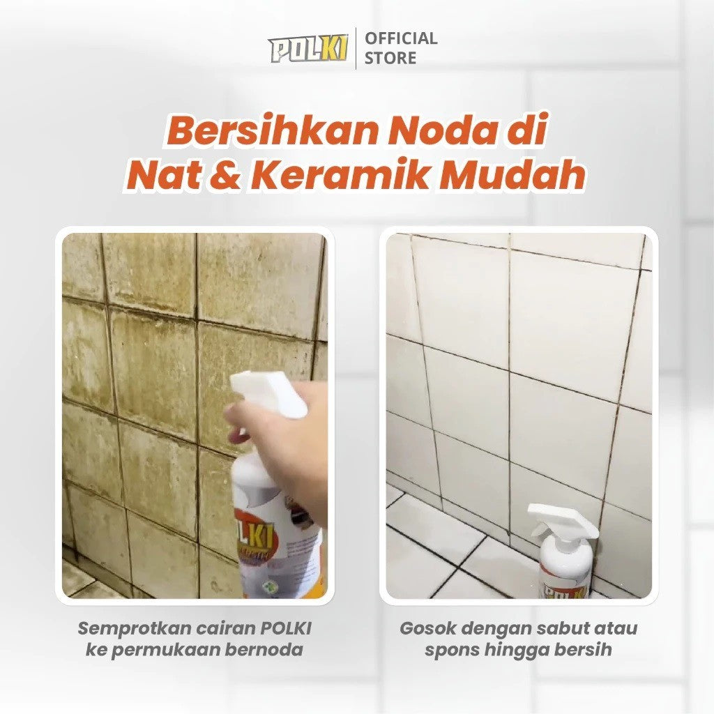 POLKI Cleaner Cairan Pembersih Kerak Keramik / Dapur / Kulkas Anti Lalat