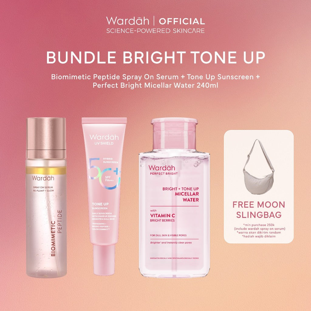 [NEW LAUNCHING!] Wardah Spray On Serum 105 ml - Instant Glowing First Serum Spray - Kulit lebih glowing dan kenyal, Spray Serum, Setting Spray, Radiance Booster, Multifungsi Skincare pendukung Makeup - Skincare