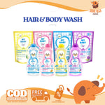 MY BABY Hair & Body Wash Pouch 375ml | Botol 200ml | Sabun Bayi & Shampoo 2in1