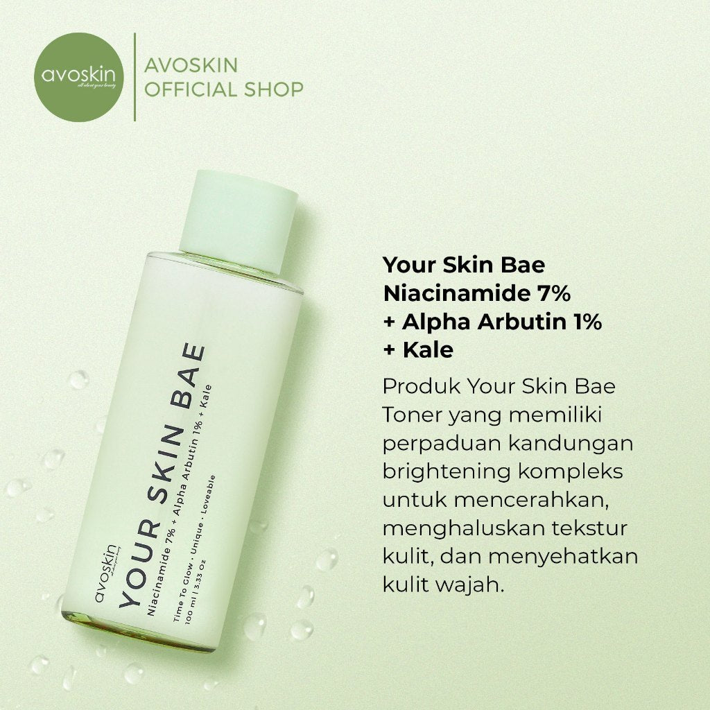 Paket Skincare-Avoskin It's Time to Glow Set!-YSB Toner & Serum