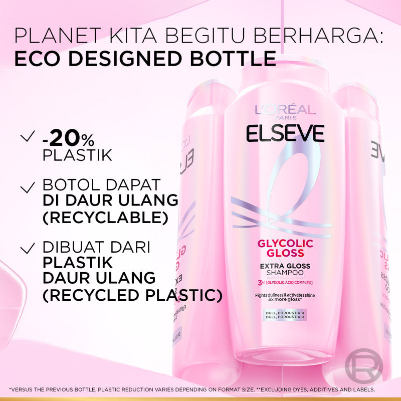 L'Oreal Paris Elseve Glycolic Gloss Shampoo 400mL