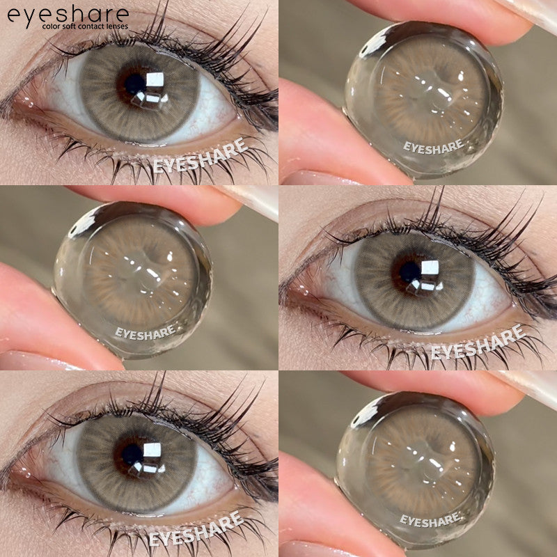 Eyeshare Softlens Big Eyes 14.5mm 1Pasang LOIRE BROWN Lensa Kontak Mata Orang Korea